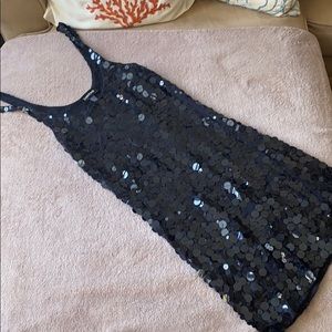 Bebe black sequin cocktail dress M